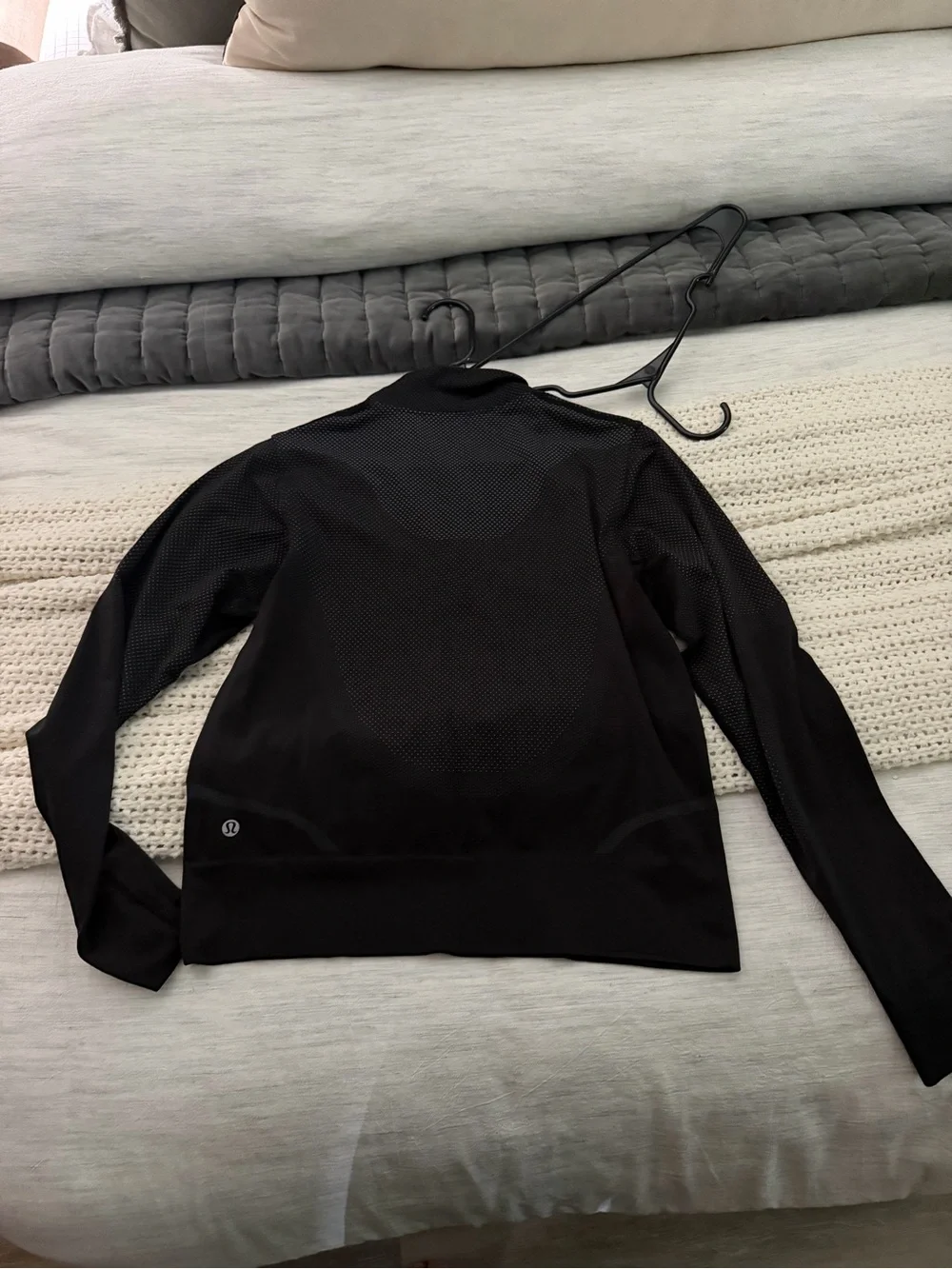 lululemon athletica Black Half-Zip Long Sleeve Top - Picture 2 of 2